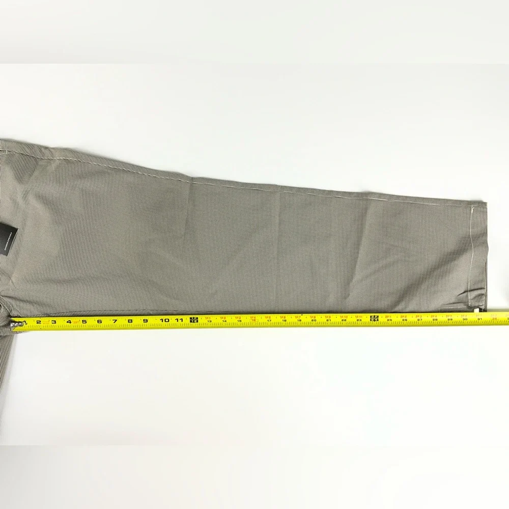 Bonobos Golf Mens Stone Minicheck‎ Straight Leg Pants Size 34 x 32